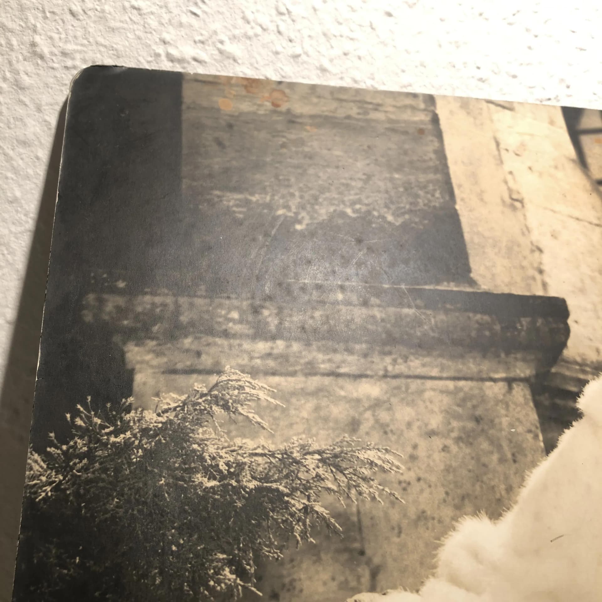 Reklama ścienna Leonar Perutz, szary, drewno, Niemcy, lata 60. - 18180