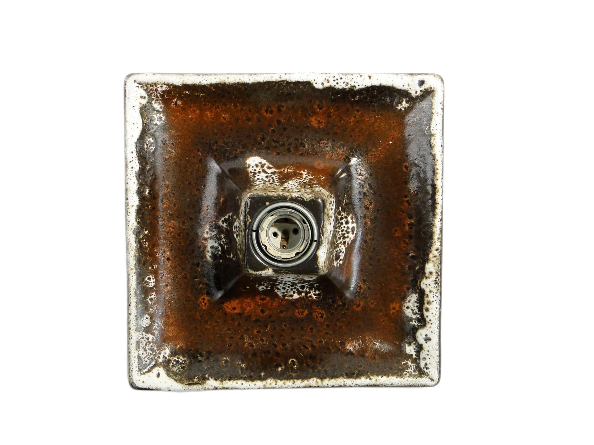 Wall sconce, dark brown, ceramics, Germany, 1970s.