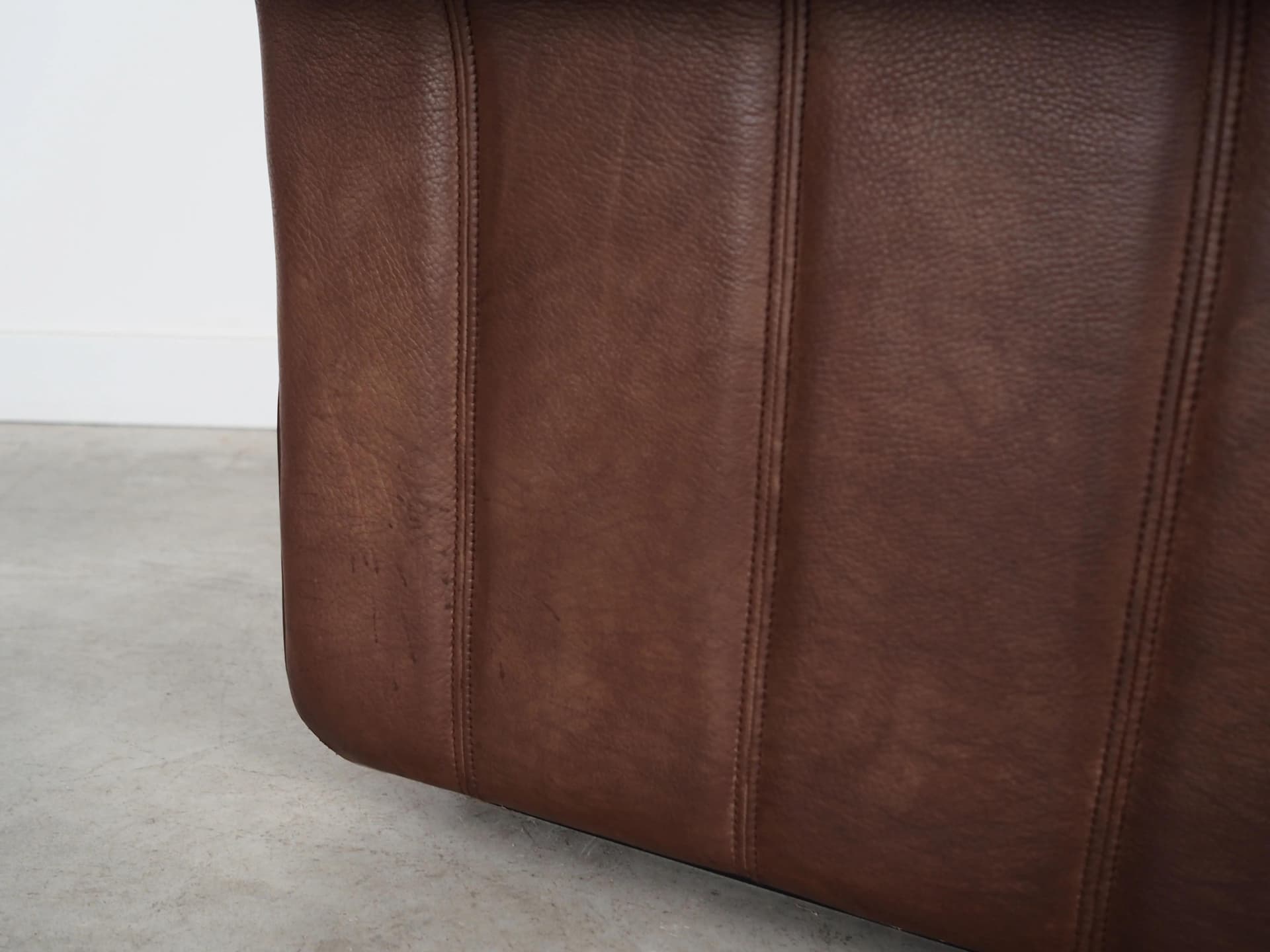 Armchair, brown leather, de Sede, Switzerland, 1970s - 18331
