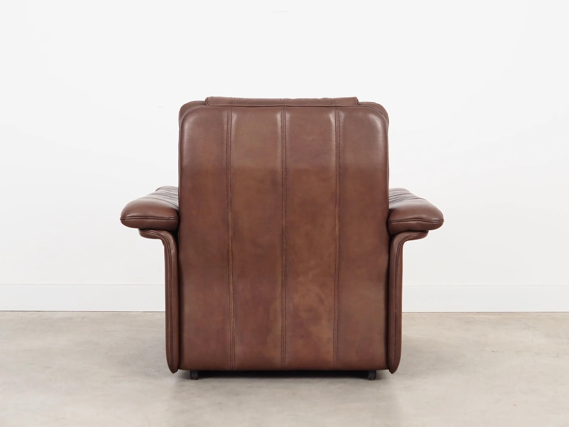 Armchair, brown leather, de Sede, Switzerland, 1970s - 18329