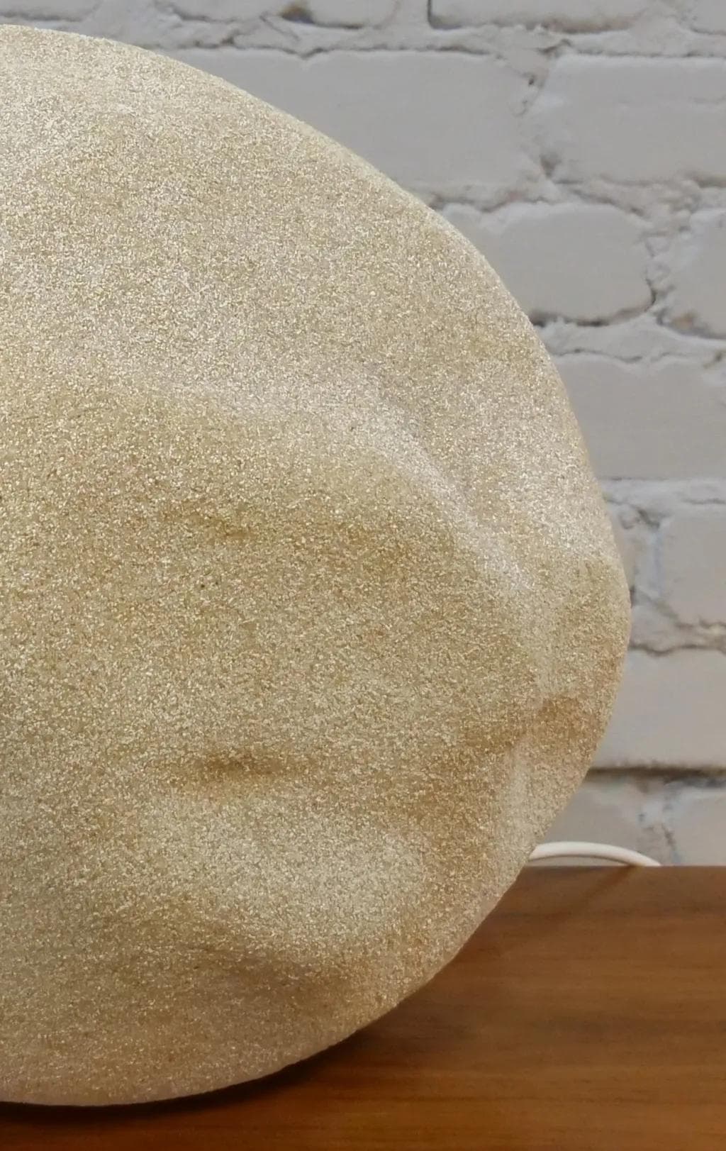 Floor Lamp Stone, beige, fiberglass, by A. Cazenave, Italy, 1970s. - 18542