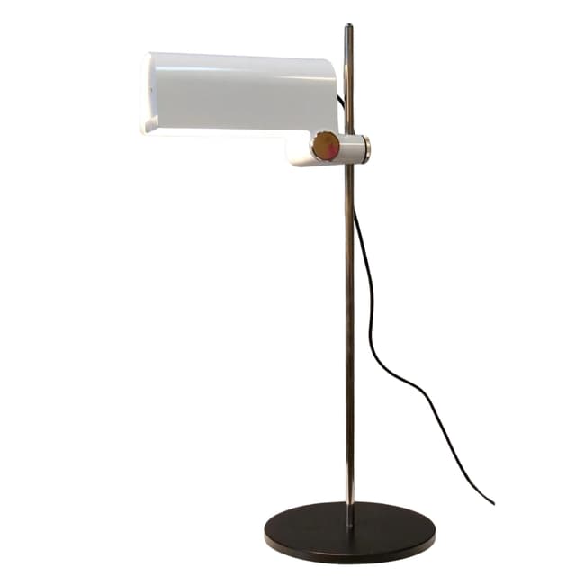 White Minimalist Desk Lamp, by W. Braun Feldweg for Doria, Germany, 1960s - DIMENSION