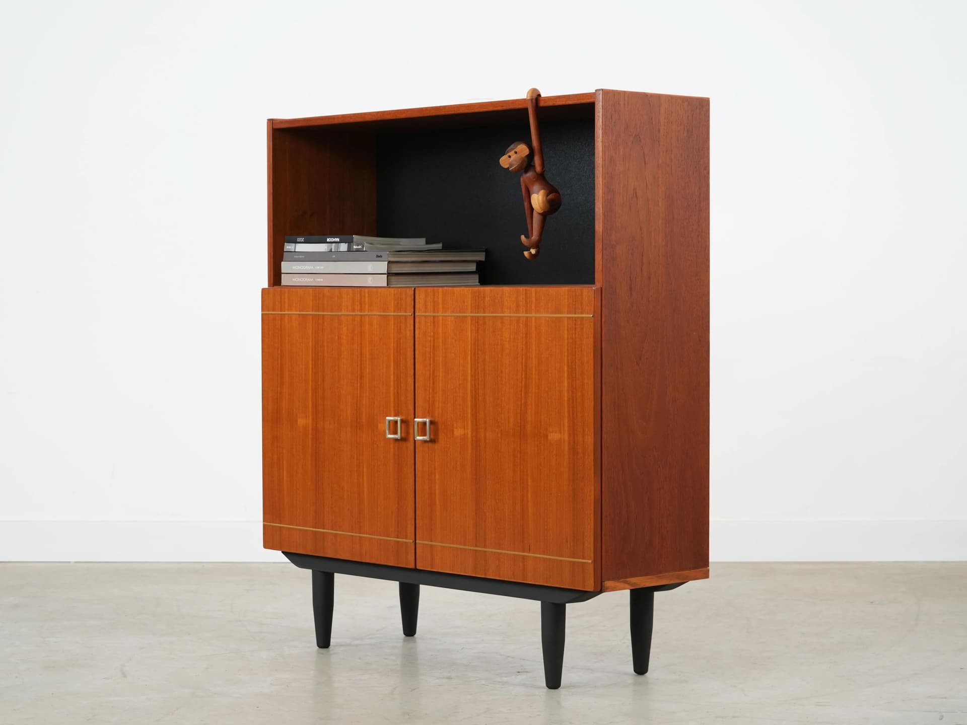 Bookcase, orange teak, Denmark, 1970s - 18307