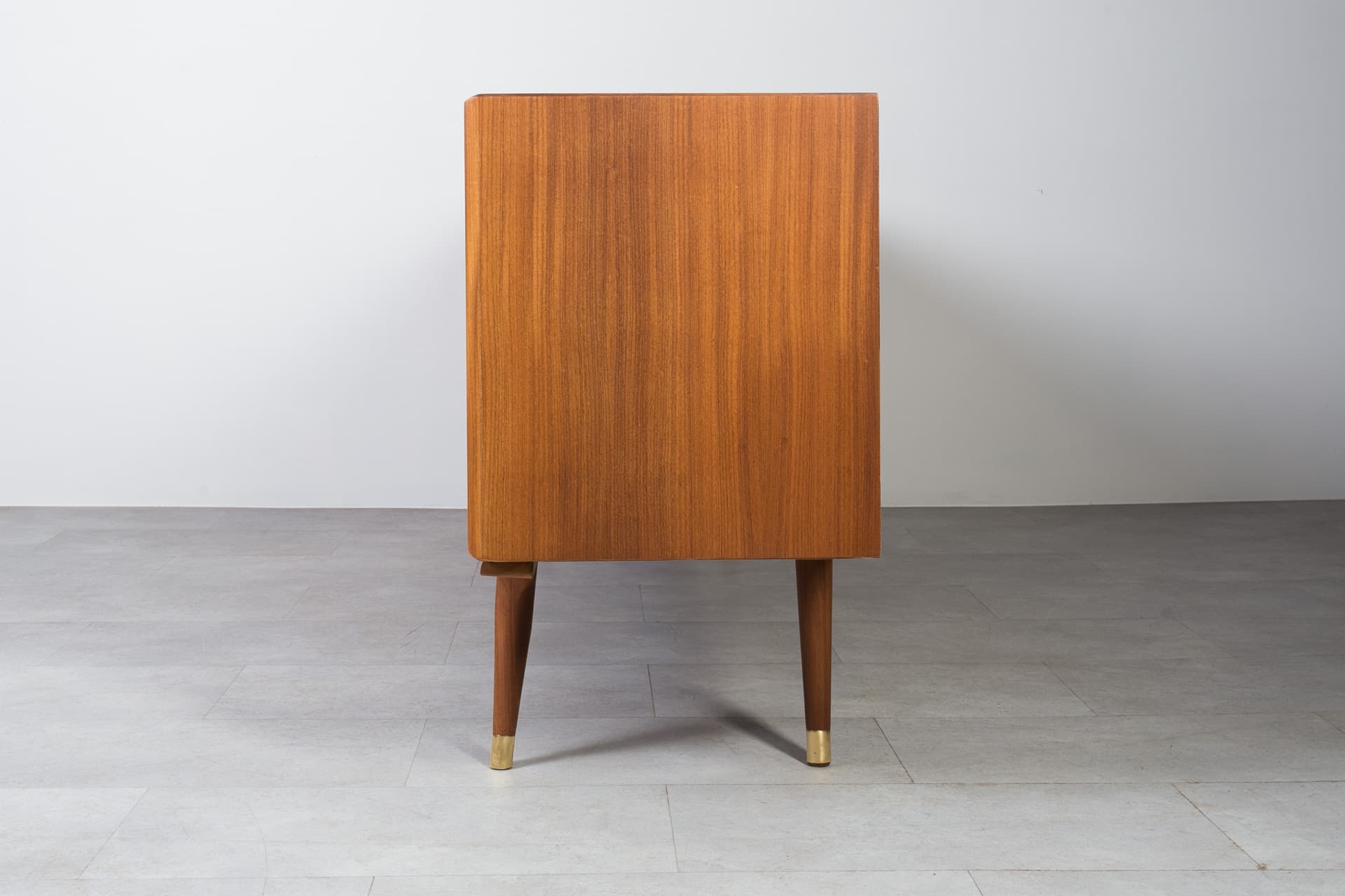 Komoda, teak brązowy, proj. S. Andersen, Norwegia, lata 60. - 1885