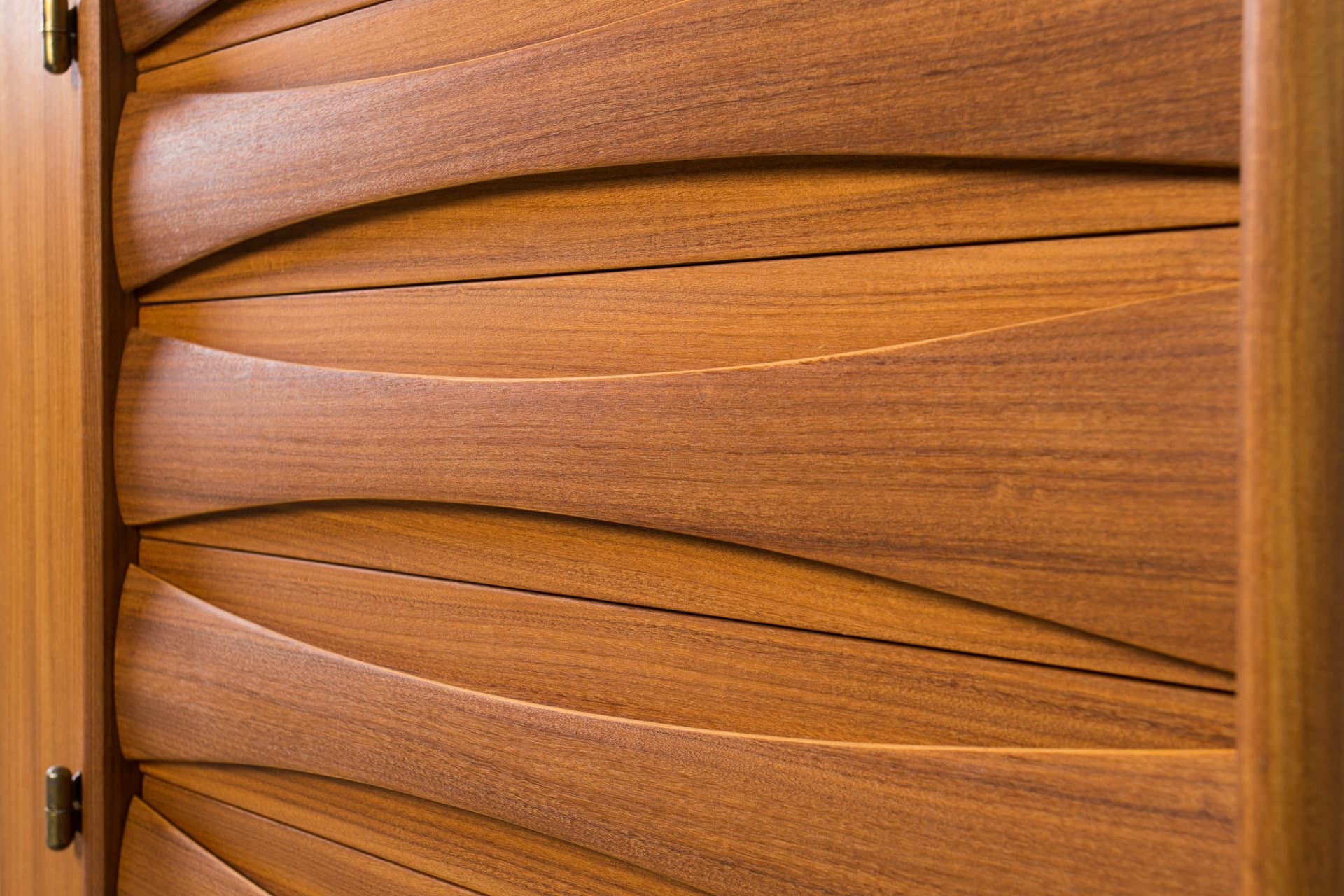 Komoda, teak brązowy, proj. S. Andersen, Norwegia, lata 60. - 1888