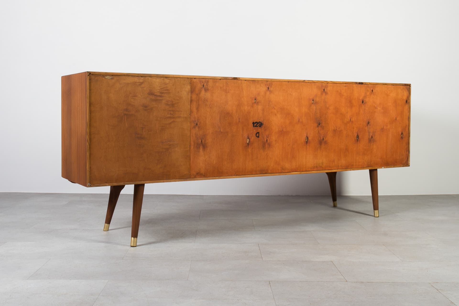 Komoda, teak brązowy, proj. S. Andersen, Norwegia, lata 60. - 1882