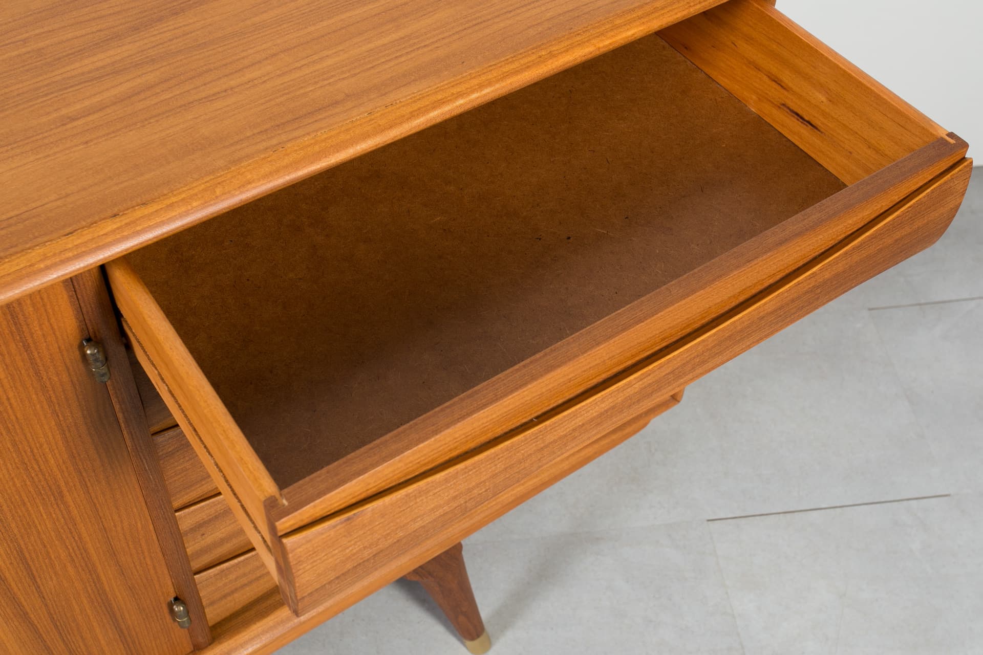 Komoda, teak brązowy, proj. S. Andersen, Norwegia, lata 60. - 1889