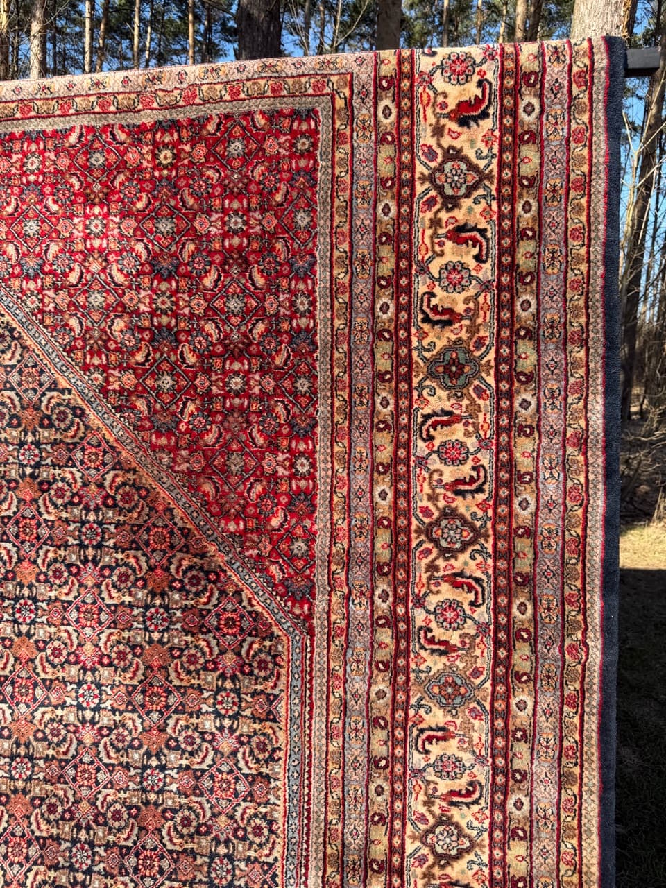 Dywan Indo Bidjar 420x300 cm, czerwony, wełna, Indie - 252401