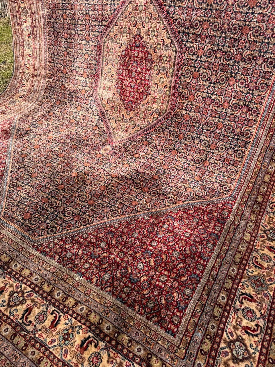 Dywan Indo Bidjar 420x300 cm, czerwony, wełna, Indie - 252408