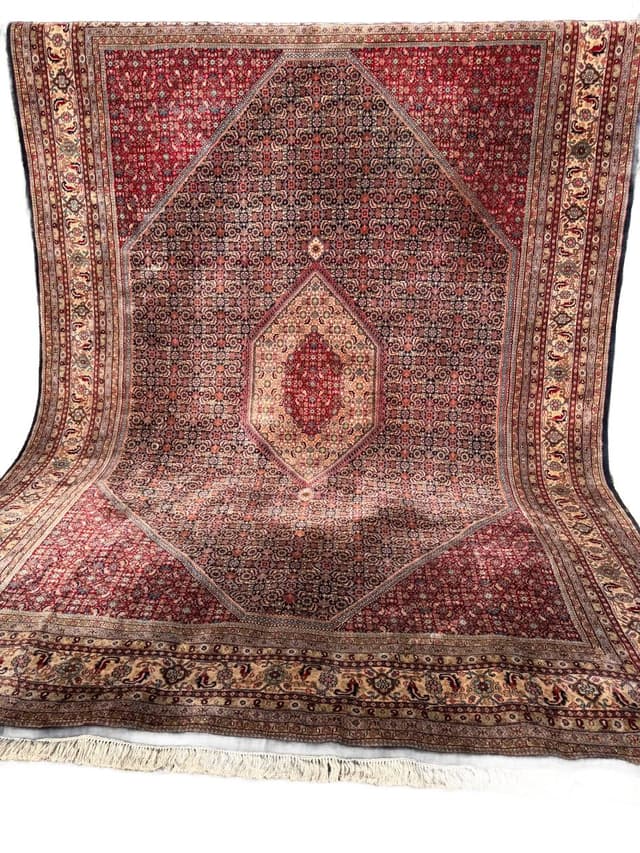 Dywan Indo Bidjar 420x300 cm, czerwony, wełna, Indie - WYMIARY