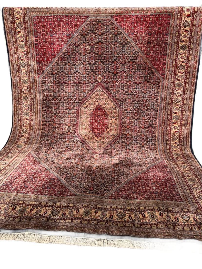 Dywan Indo Bidjar 420x300 cm, czerwony, wełna, Indie