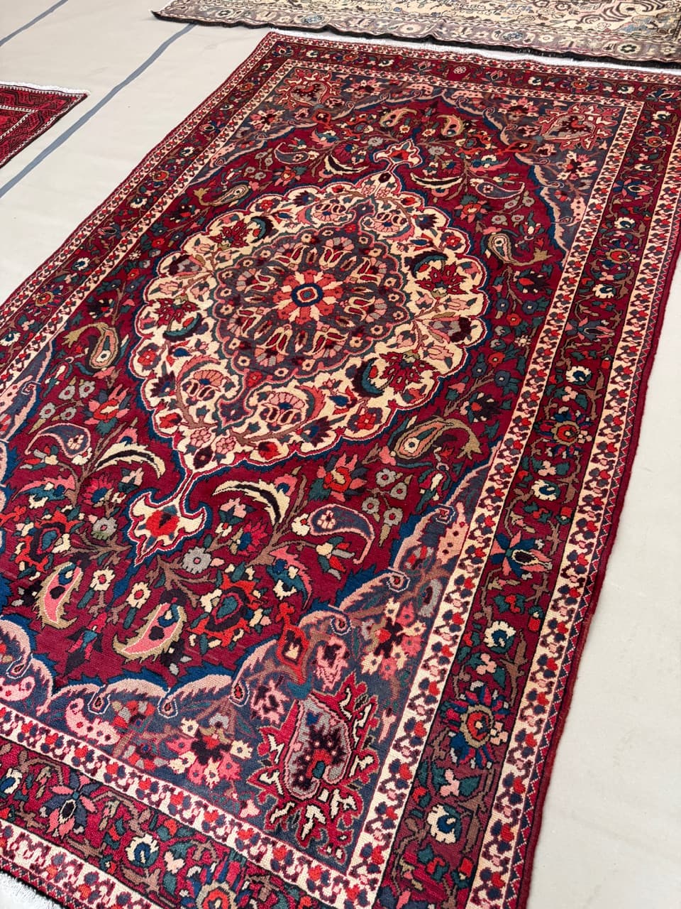 Persian Rug Bahtiari Hamadan, multicolor wool, Iran - 253358