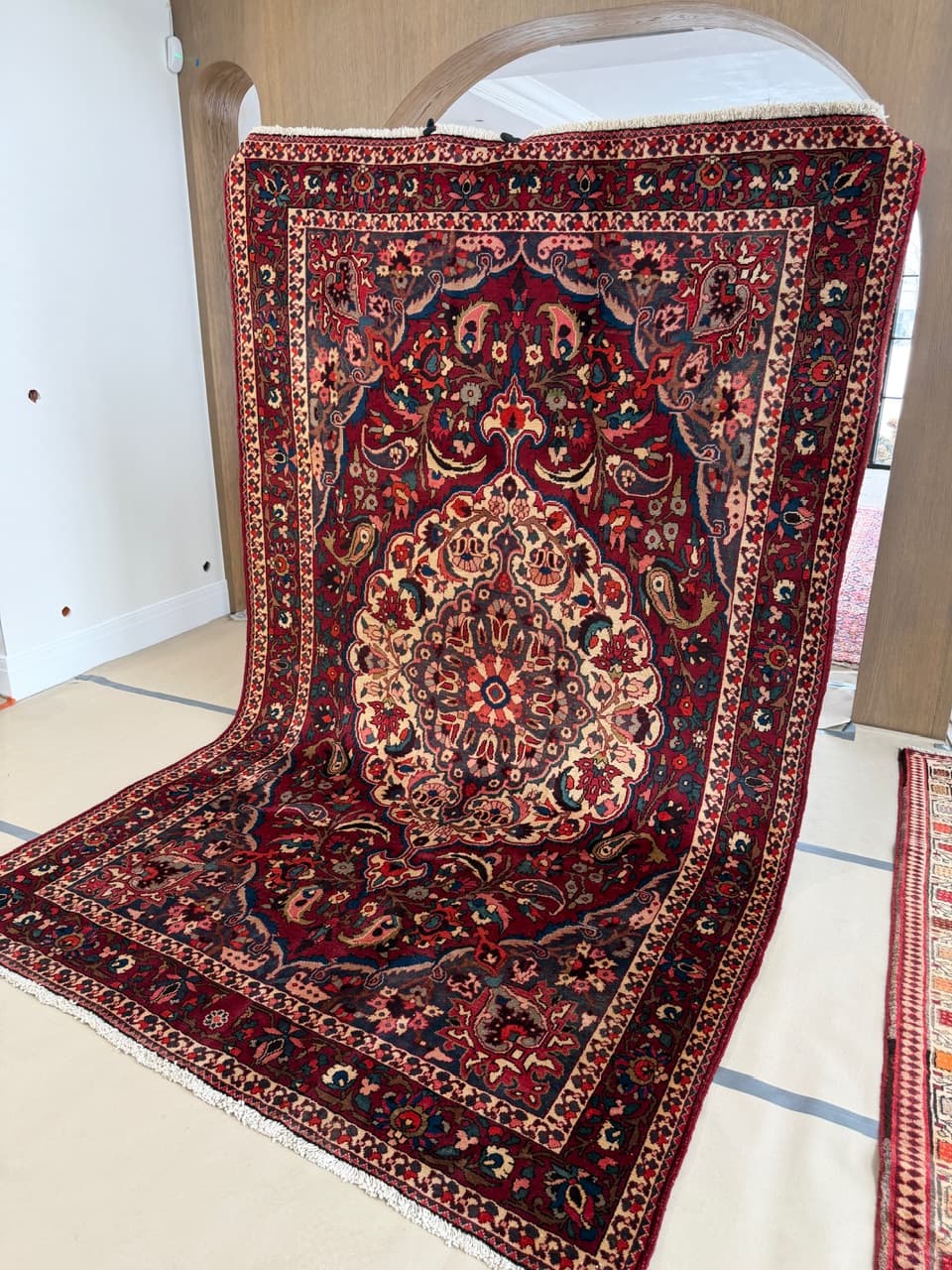 Persian Rug Bahtiari Hamadan, multicolor wool, Iran - 253365