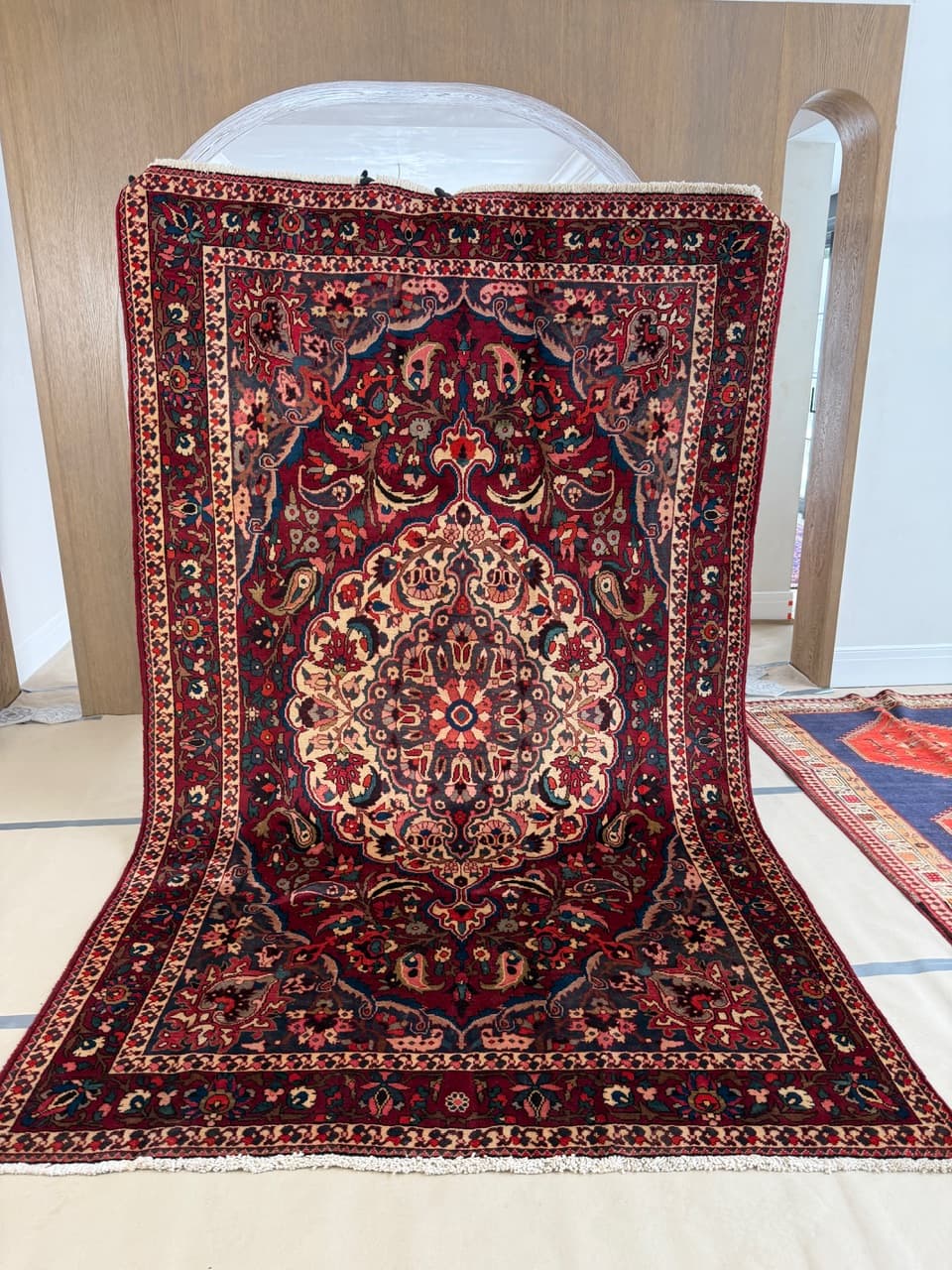 Persian Rug Bahtiari Hamadan, multicolor wool, Iran - 253362