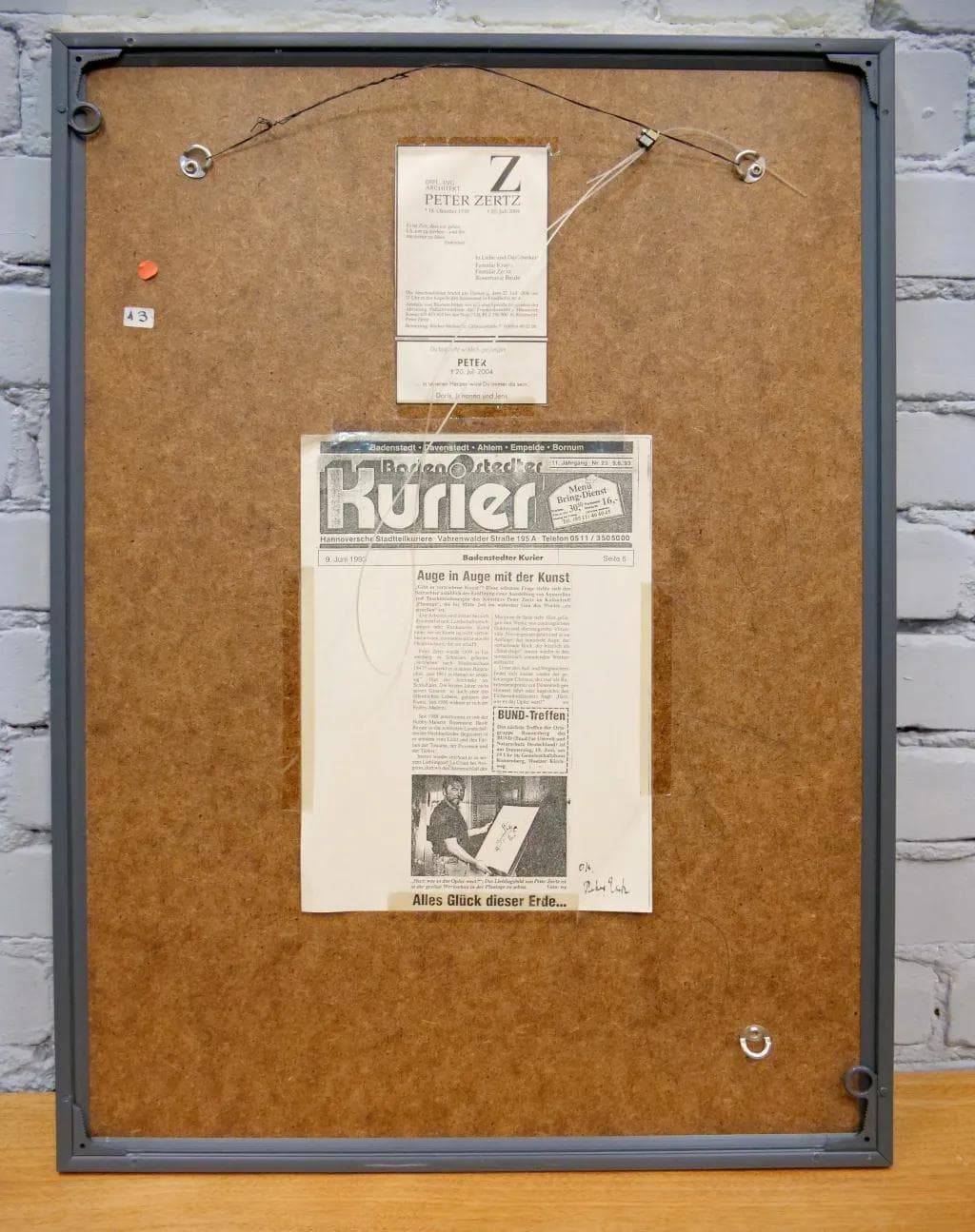 Akwarela abstrakcyjna, multicolor, papier, art. P. Zertz, Niemcy, lata 80. - 18764