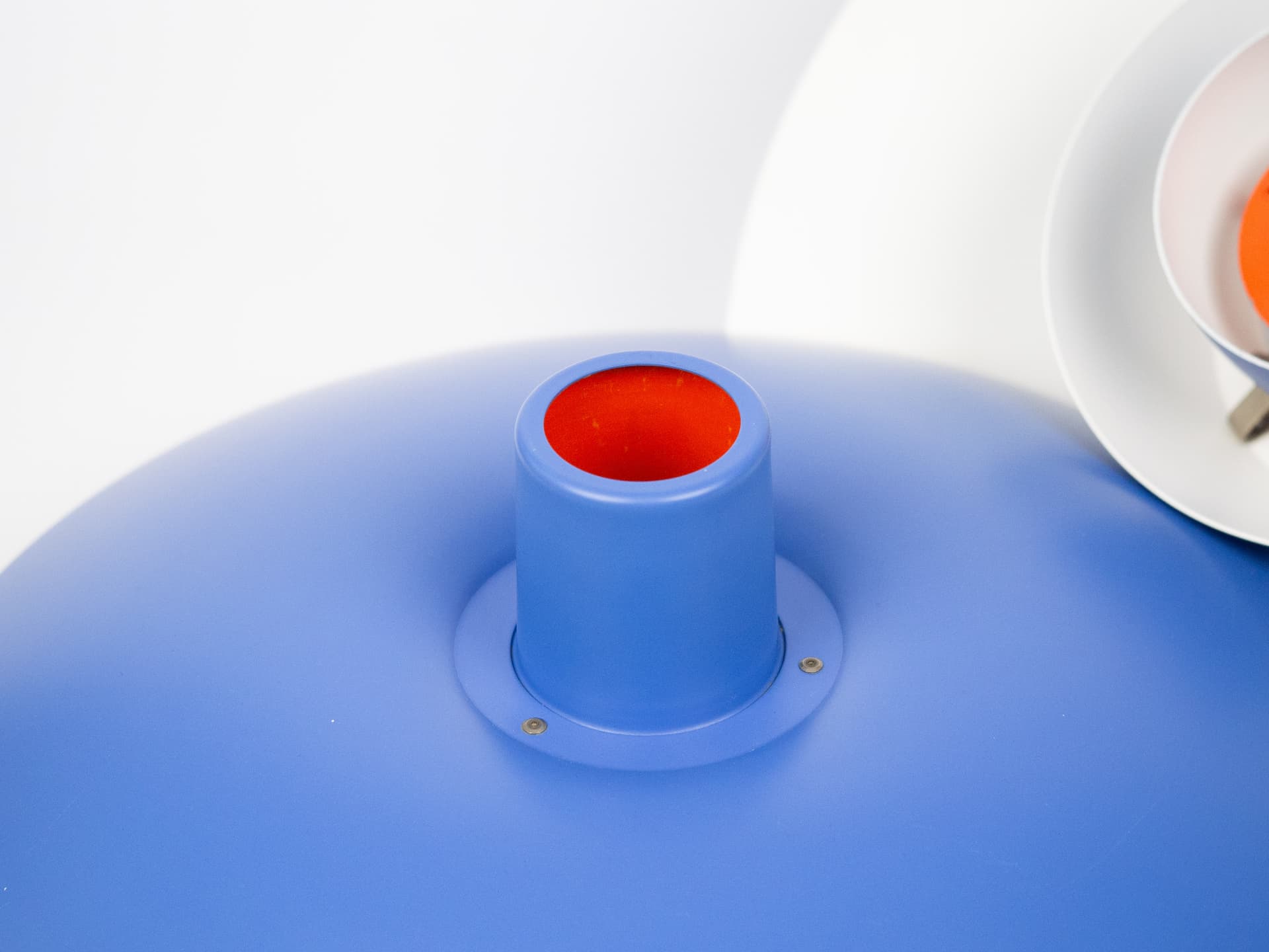 Para lamp wiszących PH 4/3, aluminium niebieski, proj. P. Henningsen, Louis Poulsen, Dania, lata 70. - 255702