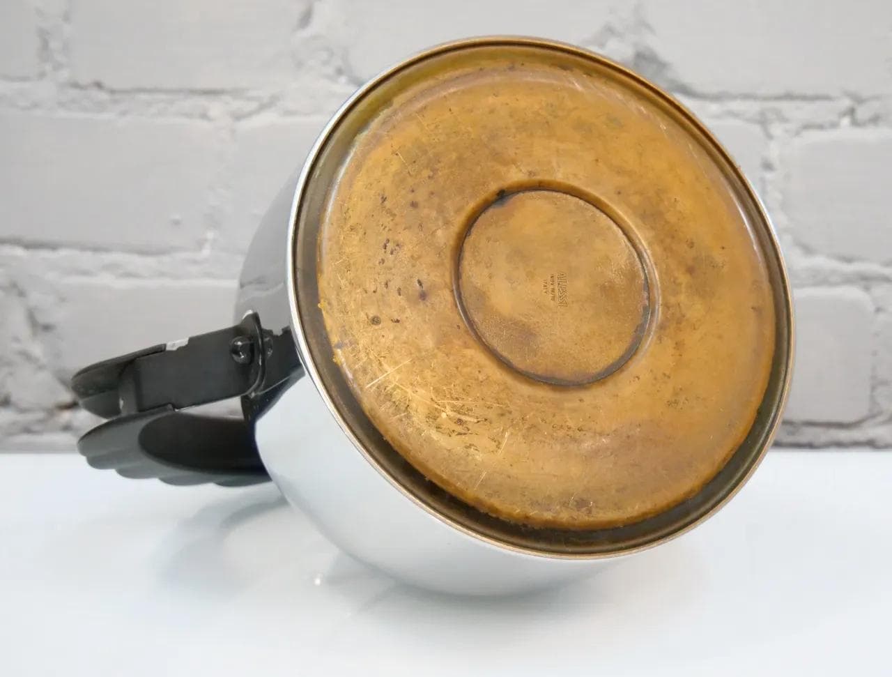 Czajnik 9091, metal srebrny, proj. R. Sapper, Alessi, Włochy, lata 70. - 18637