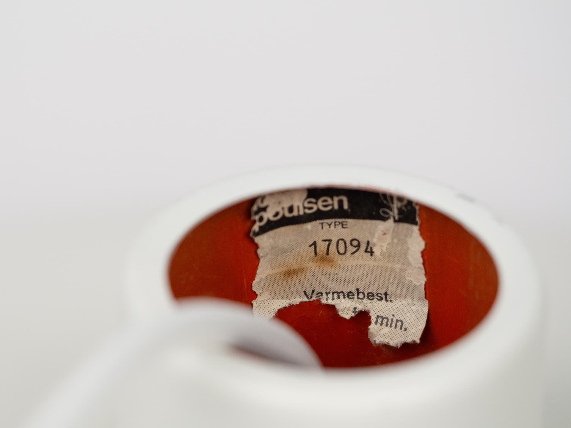 Para lamp wiszących PH 4/3, aluminium biały, proj. P. Henningsen, Louis Poulsen, Dania, lata 70. - 256132