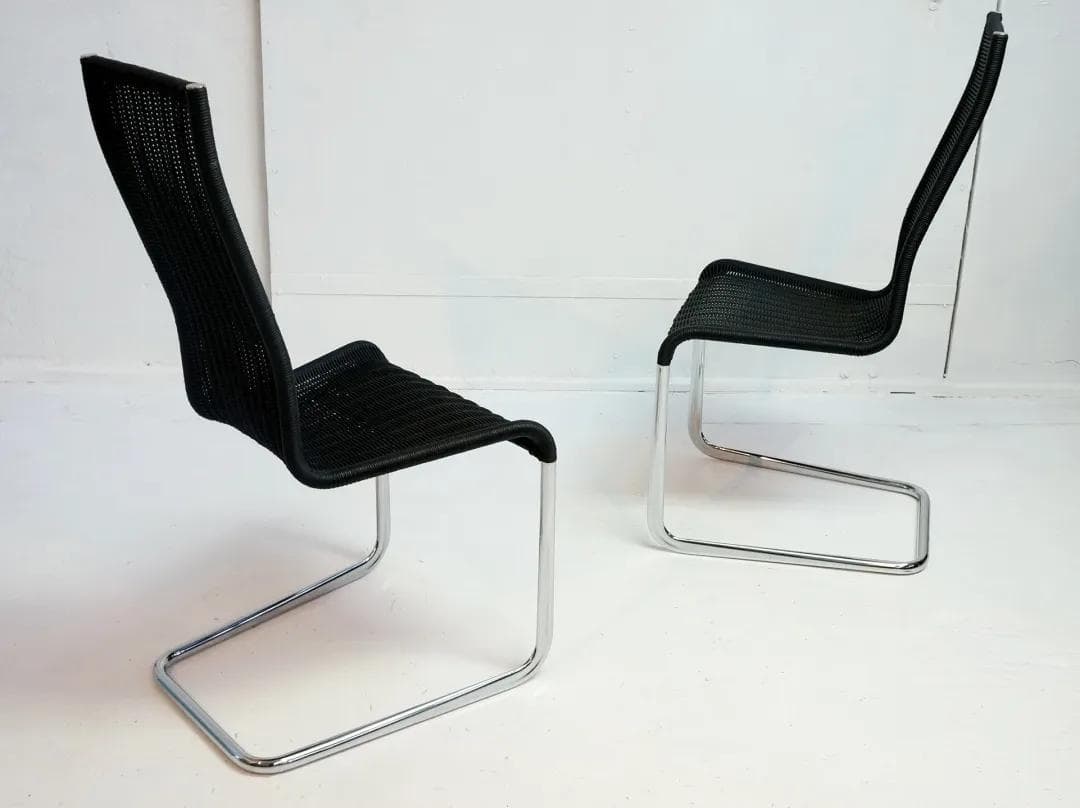Pair of chairs B 25i, black, chrome steel, Tecta, Germany, 21st c. - 18583
