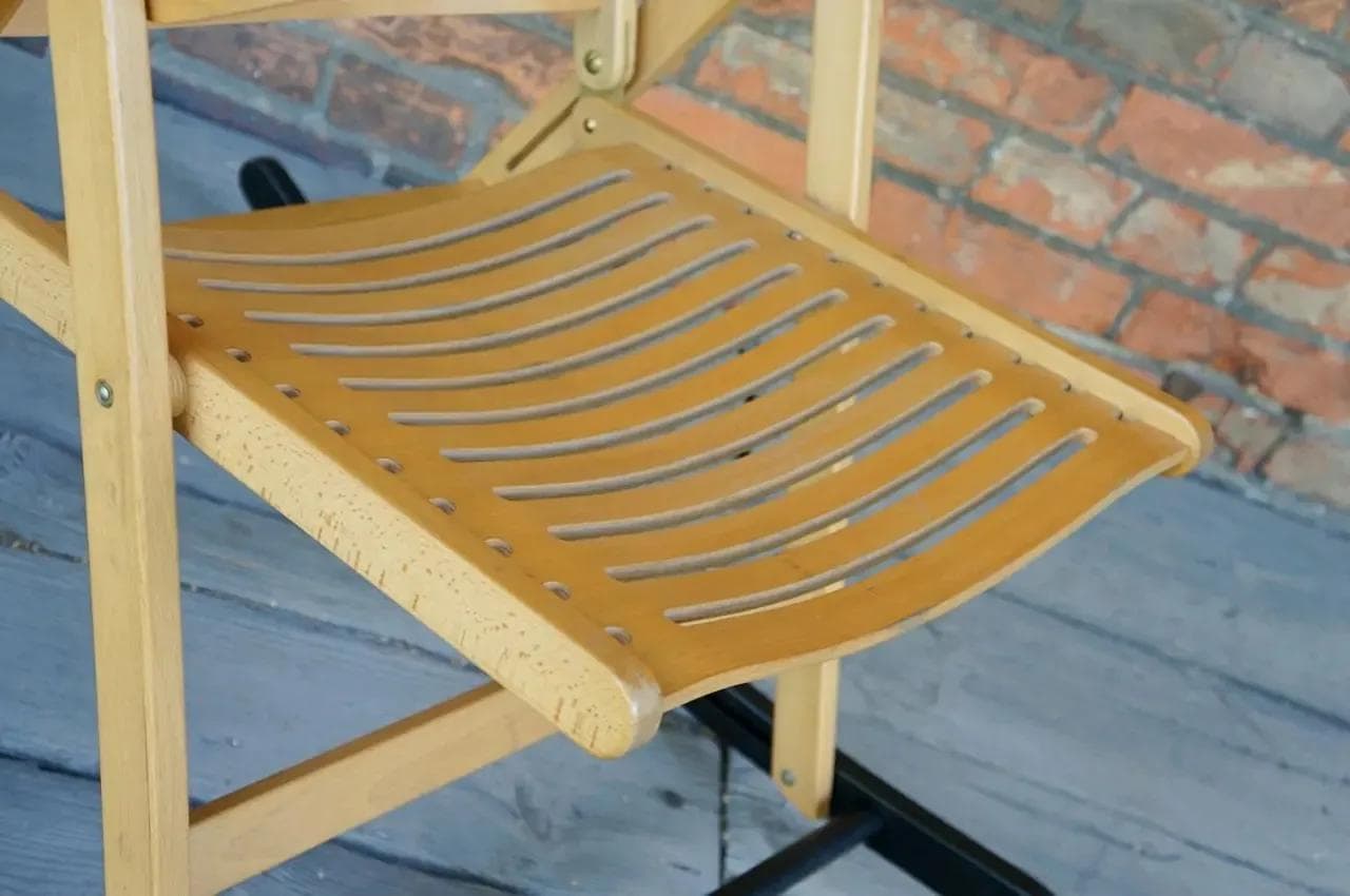 Rocking chair Rex, beech beige, by N. Kralj, Slovenia, 1960s. - 18881