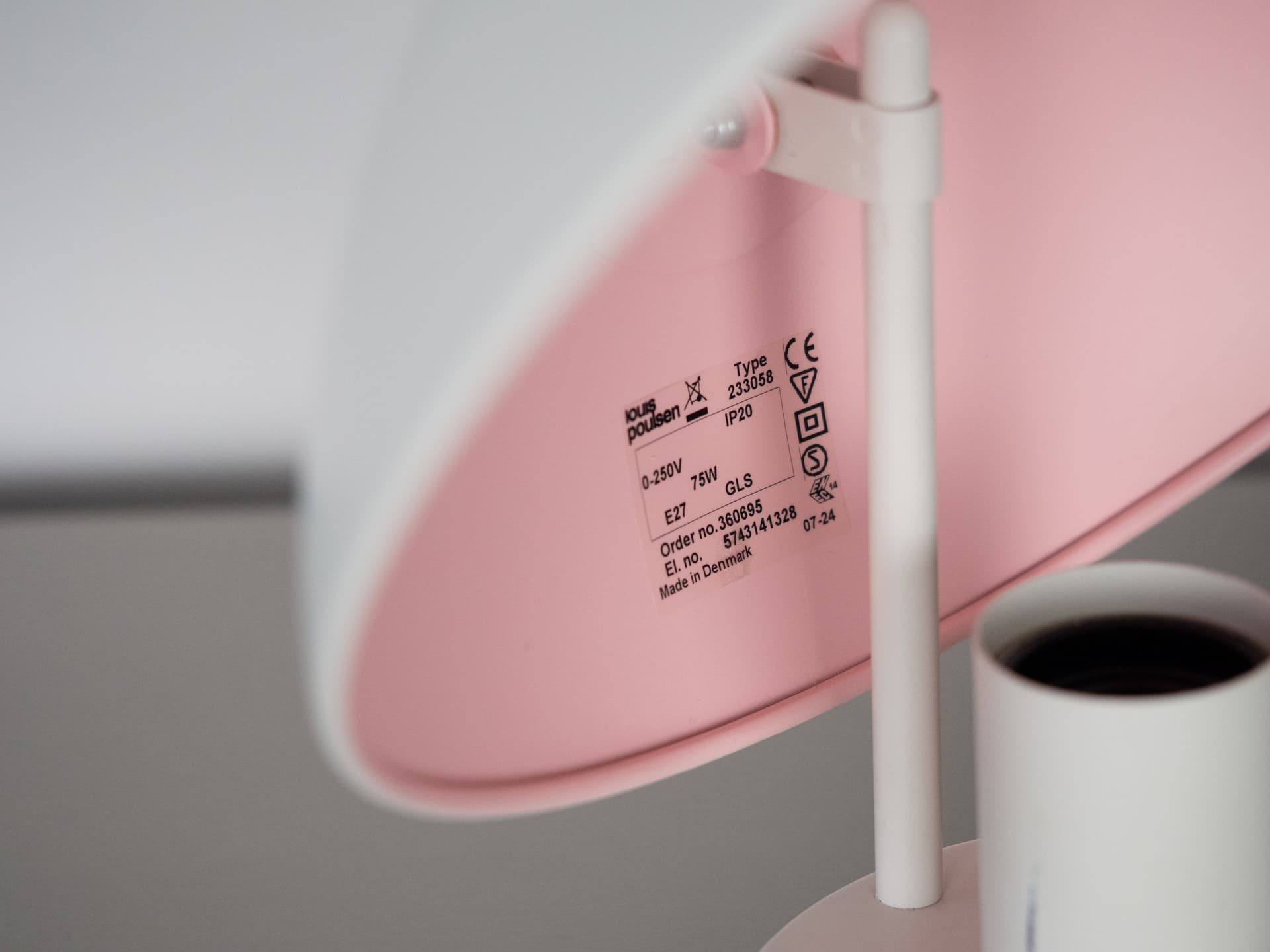 Para kinkietów PH Hat Maxi, biały, metal, proj. P. Henningsen, Louis Poulsen, Dania, lata 60. - 258860