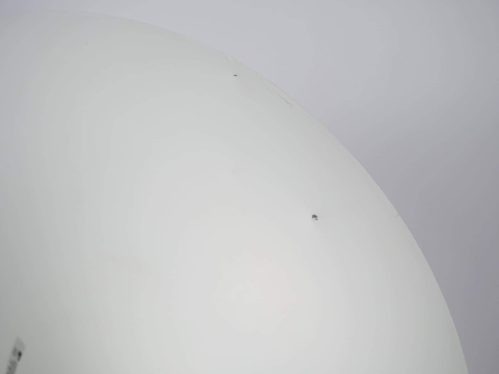 Lampa Semi, biały, metal, proj. C. Bonderup, T. Thorup, Fog & Mørup, Dania, lata 60. - 259251