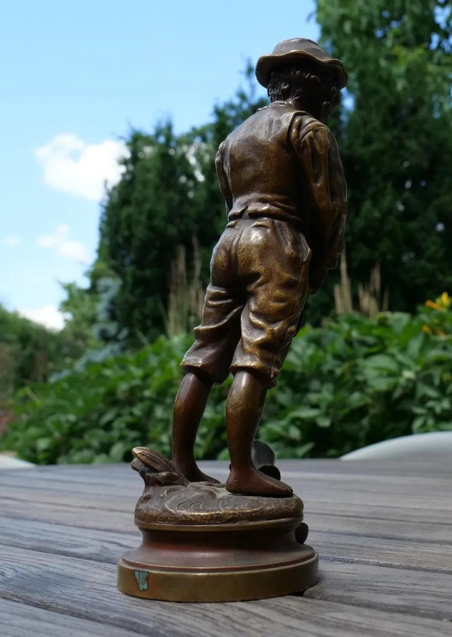 Rzeźba, brąz brązowy, art. C. Anfrie, Francja, początek XX w. - 19064