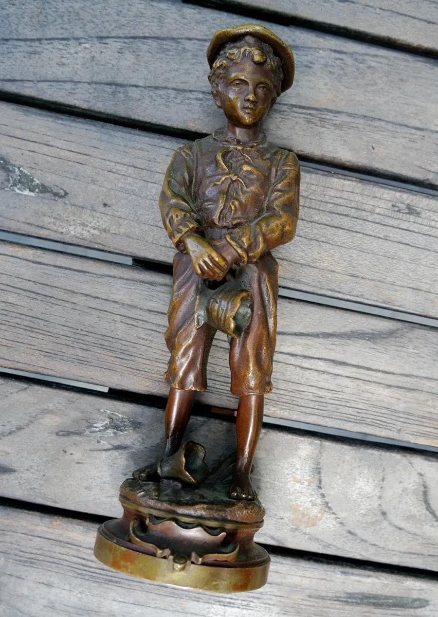 Rzeźba, brąz brązowy, art. C. Anfrie, Francja, początek XX w. - 19059