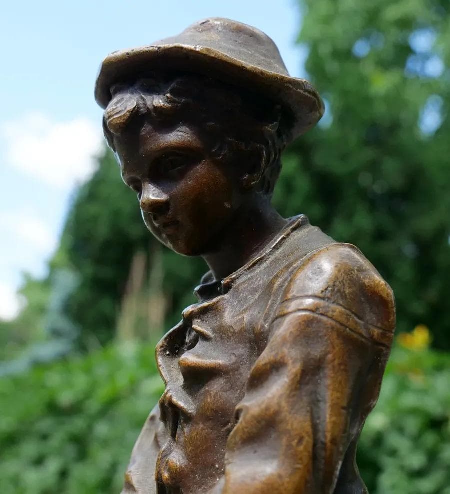 Rzeźba, brąz brązowy, art. C. Anfrie, Francja, początek XX w. - 19060