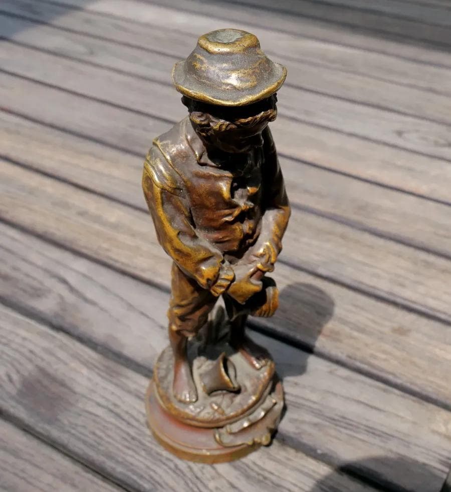 Rzeźba, brąz brązowy, art. C. Anfrie, Francja, początek XX w. - 19058