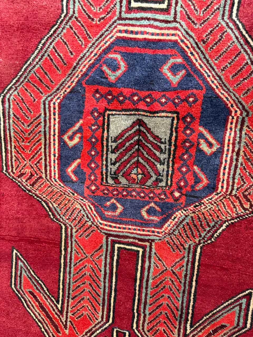 Chodnik Hamadan, czerwony, wełna, Iran - 260788