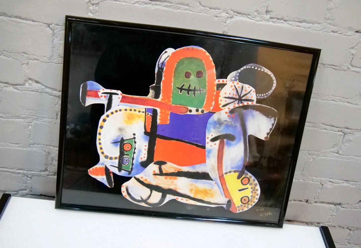 Collage Kollage, multicolor paper, by R. Ebke, Switzerland, 21st c. - 19010