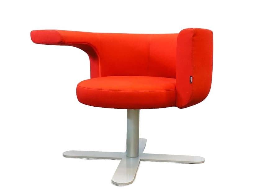 Fotel Hotspot Lounge, tkanina wielokolorowa, proj. O. Zape, Drabert, Niemcy, lata 80.