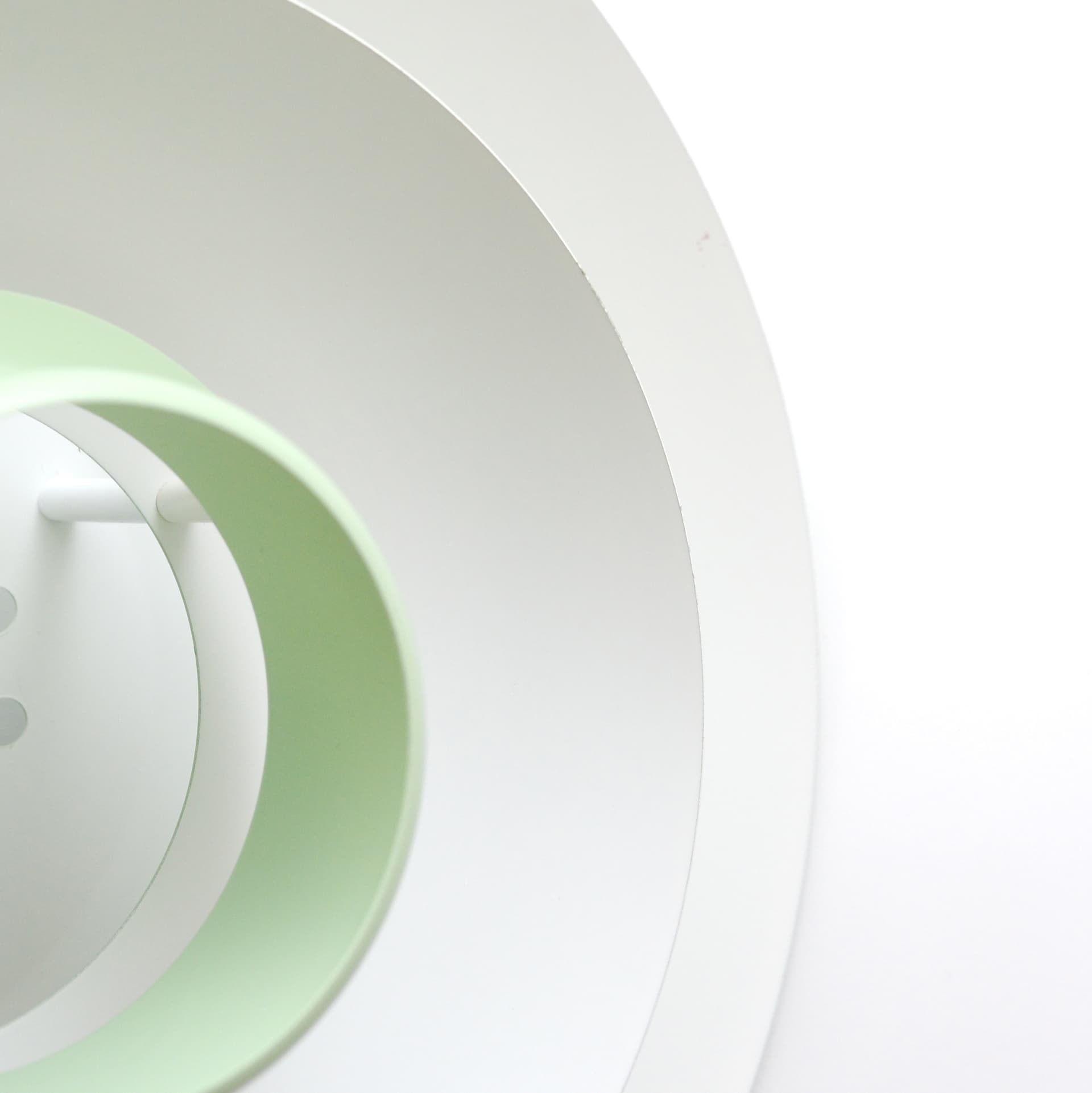 Lampa wisząca skandynawska, zielony, metal, lata 70. - 261484