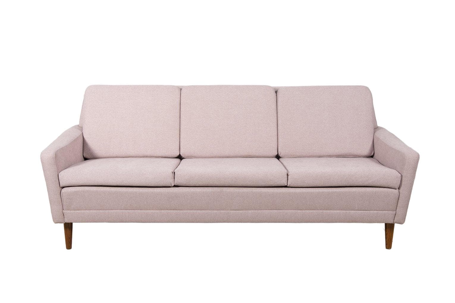 Sofa, teak, pink, Dux, Sweden, 1960s.