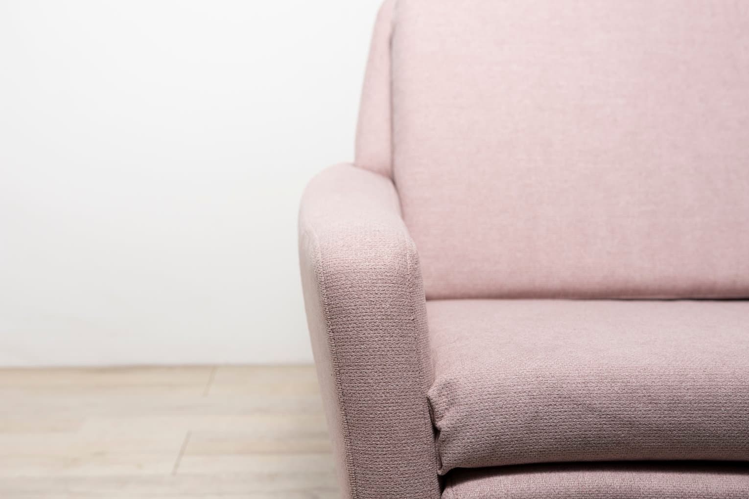 Sofa, teak, pink, Dux, Sweden, 1960s. - 261589