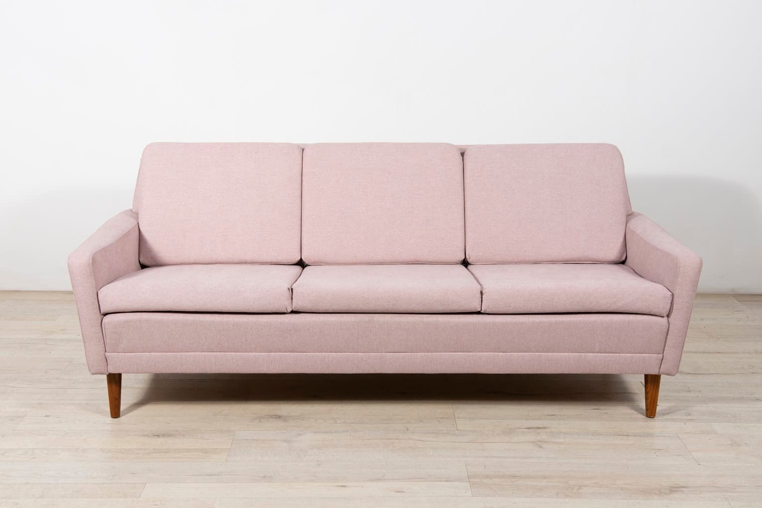 Sofa, teak, pink, Dux, Sweden, 1960s. - 261582