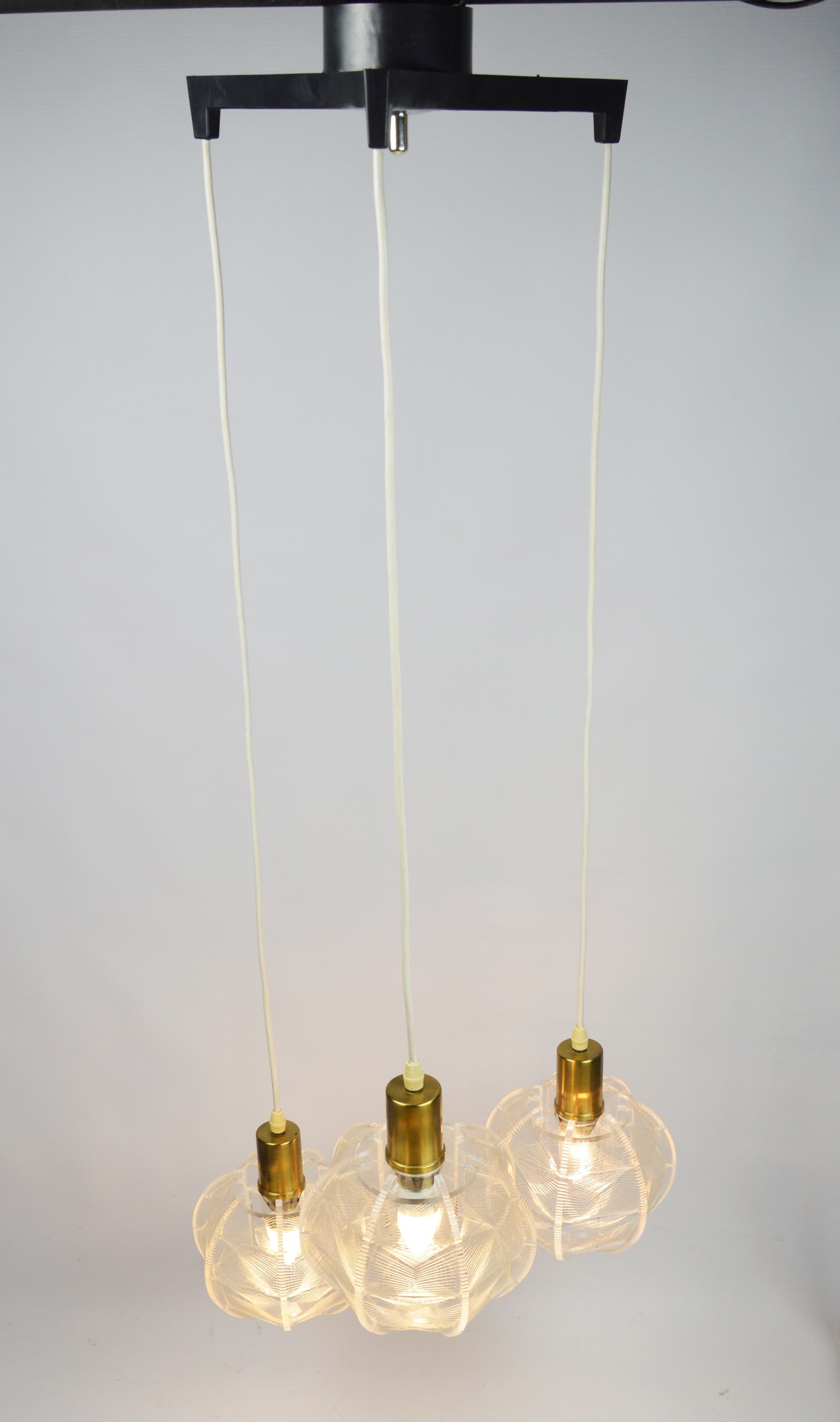 Lampa kaskadowa, Space Age, akryl transparentny, lata 70. - 261641
