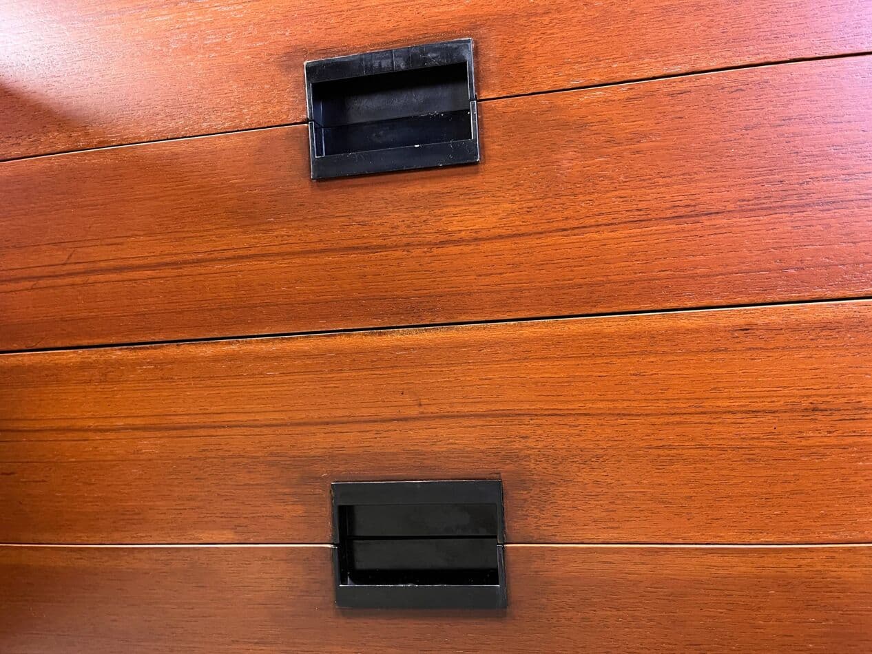 Kredens DU03 Japanese Series, teak brązowy, proj. C. Braakman, Pastoe, Holandia, lata 50. - 275792