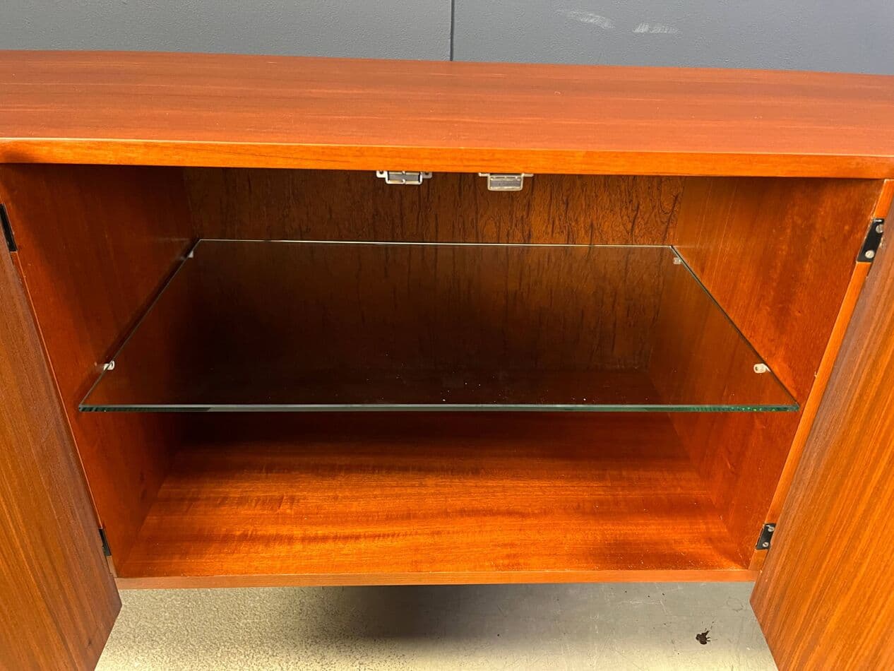 Kredens DU03 Japanese Series, teak brązowy, proj. C. Braakman, Pastoe, Holandia, lata 50. - 275781