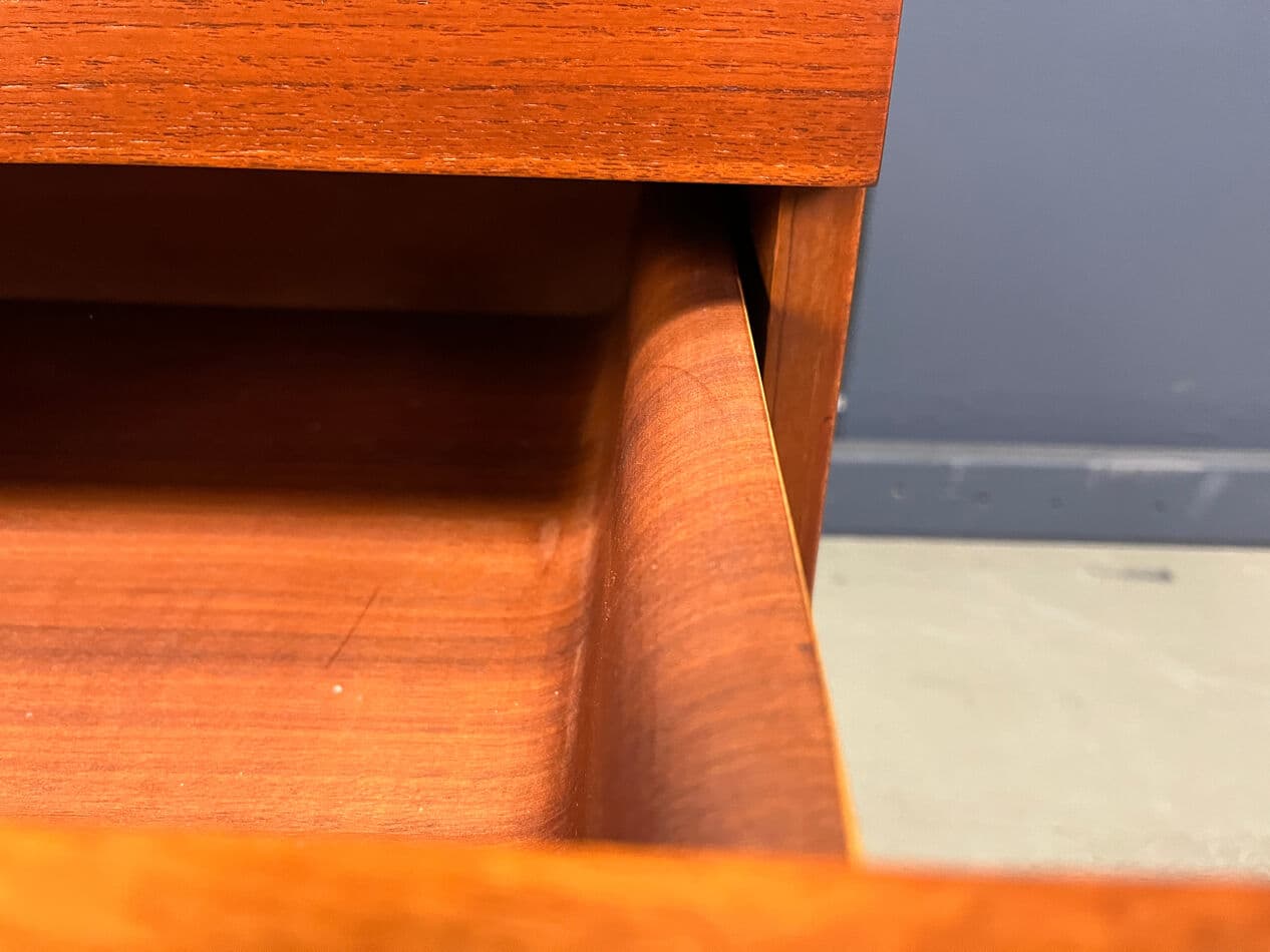 Kredens DU03 Japanese Series, teak brązowy, proj. C. Braakman, Pastoe, Holandia, lata 50. - 275780