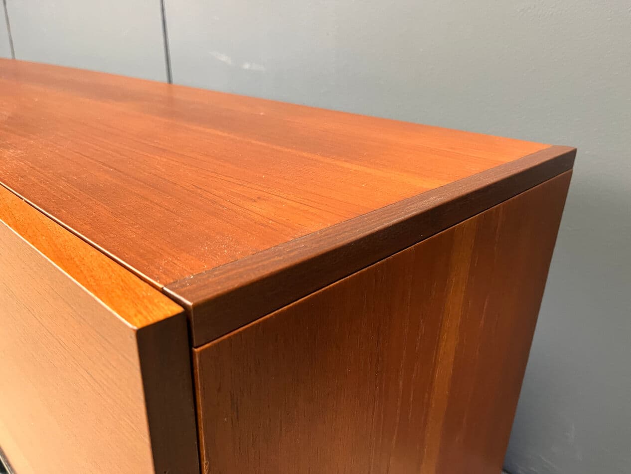Kredens DU03 Japanese Series, teak brązowy, proj. C. Braakman, Pastoe, Holandia, lata 50. - 275785