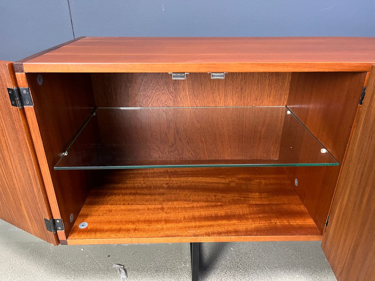 Kredens DU03 Japanese Series, teak brązowy, proj. C. Braakman, Pastoe, Holandia, lata 50. - 275779