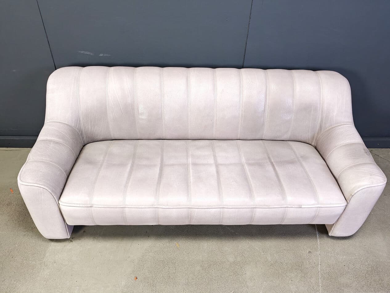 Sofa set DS44, grey leather, de Sede, Switzerland, 1970s. - 275569
