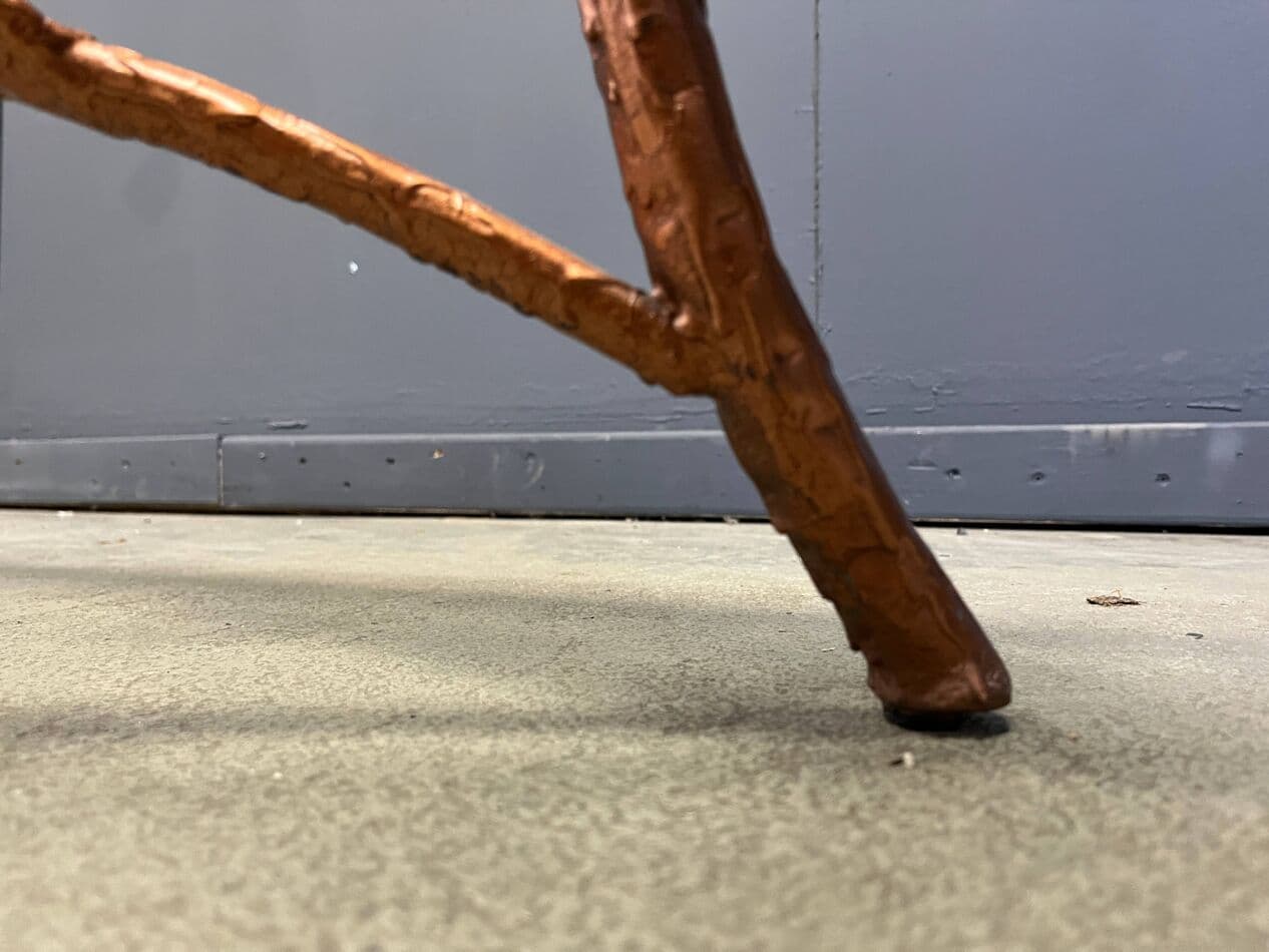 Coffee table, multicolor iron, glass, Belgium, 1970s. - 275484