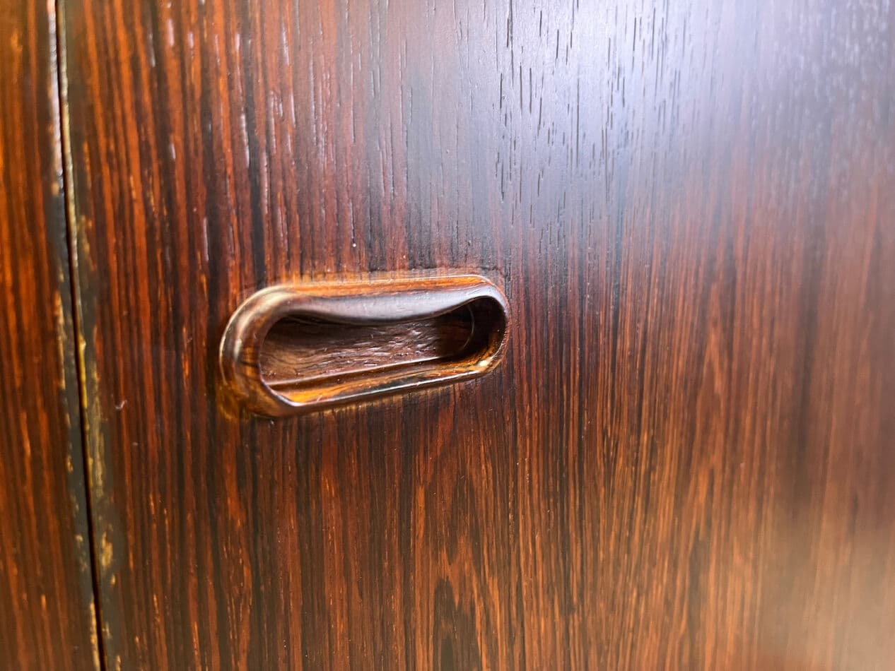 Kredens wysoki, palisander brązowy, proj. O. Vermaercke, Belgia, lata 60. - 275380