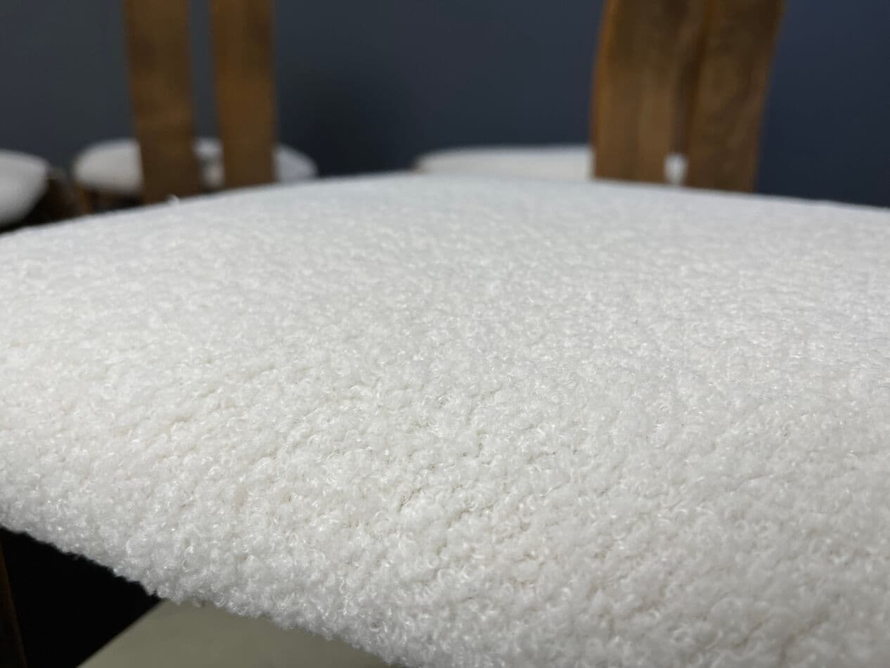 Zestaw sześciu krzeseł jadalnianych, drewno brązowy, Niemcy, lata 60. - 275173