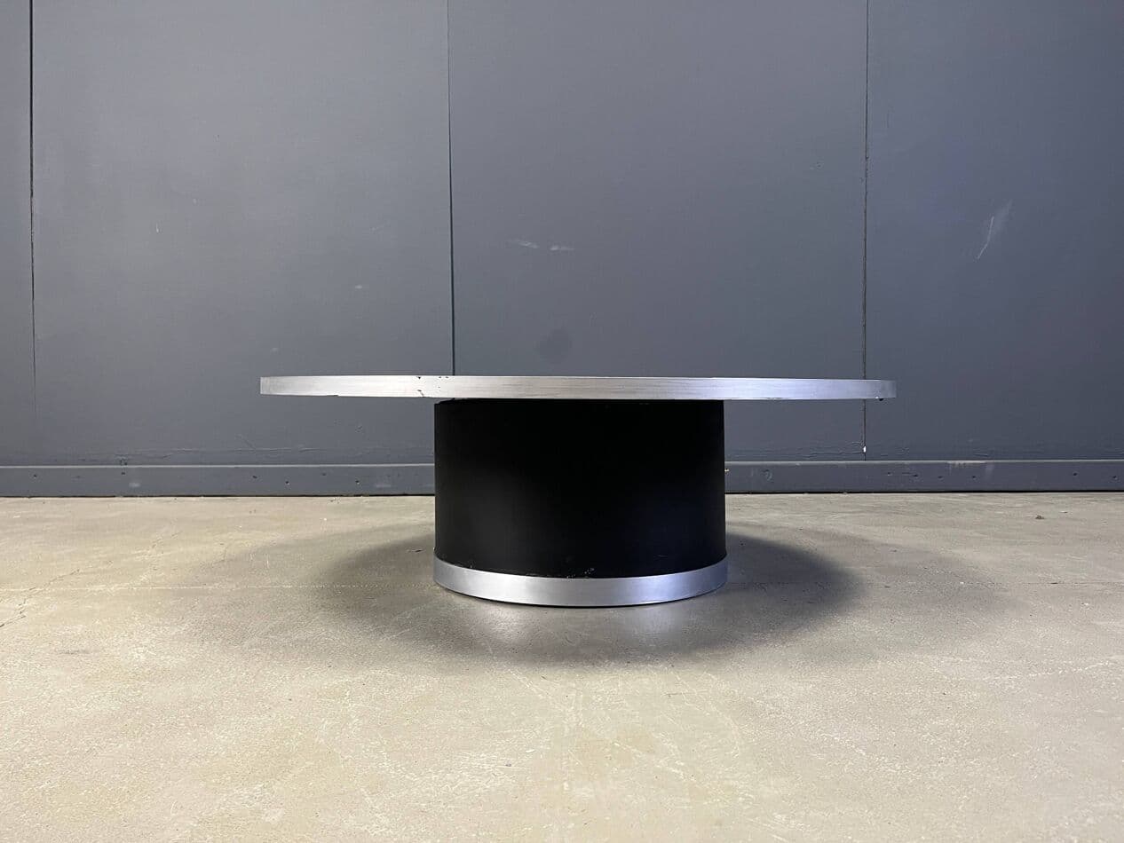 Coffee table, mosaic, multicolour aluminium, Belgium, 1970s. - 275128