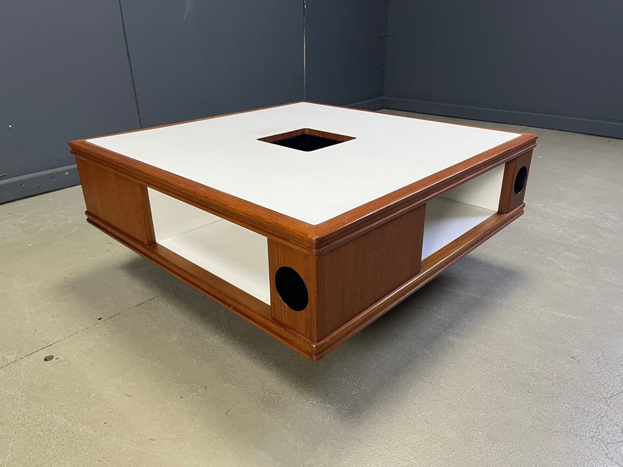Coffee Table Space Age, brown wood, Germany, 1960s. - 275097