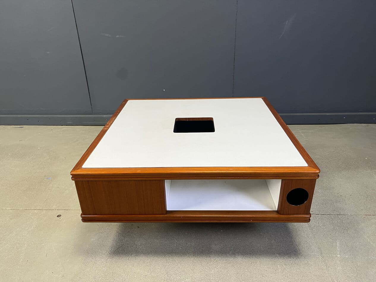 Coffee Table Space Age, brown wood, Germany, 1960s. - 275095